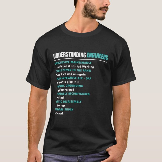 Understanding Engineers Funny Mechanical Engineer  T-Shirt (Front)