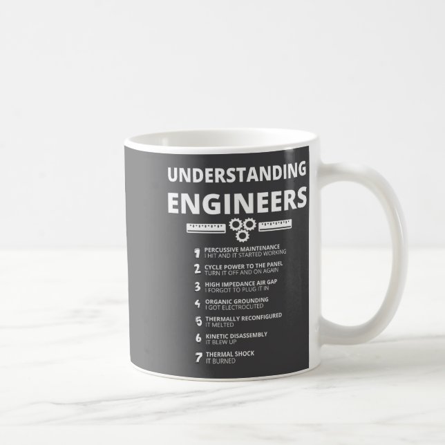 Understanding Engineers - Funny Sarcastic Engineer Coffee Mug (Right)
