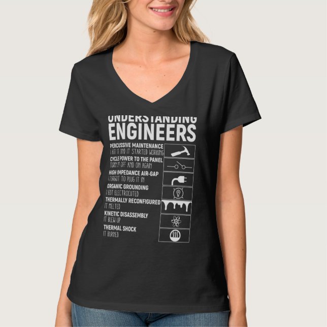 Understanding Engineers Mechanical Engineering T-Shirt (Front)
