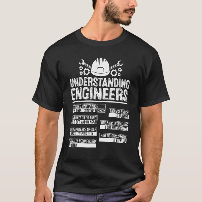 Understanding Engineers  Mechanical Sarcastic Engi T-Shirt (Front)