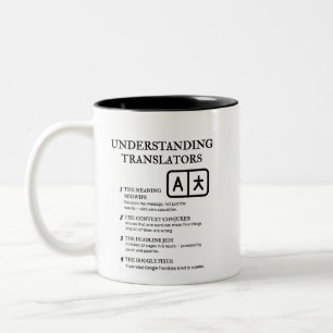 Understanding Translators  Two-Tone Coffee Mug
