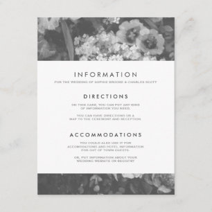 Understated Elegant Wedding Enclosure Card