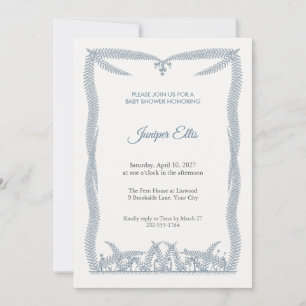 Understory Frondage Baby Shower Invitation
