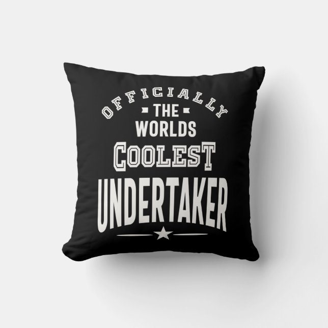 Undertaker Job Title Gift Cushion (Front)