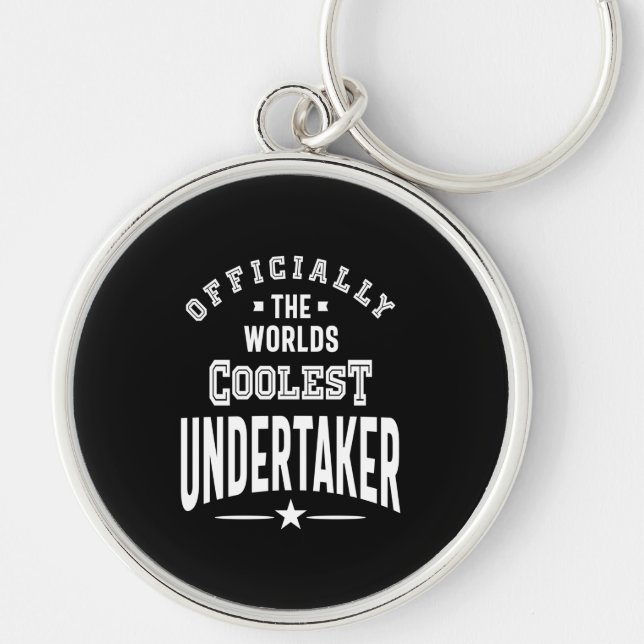 Undertaker Job Title Gift Key Ring (Front)
