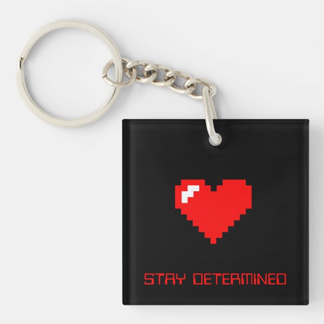 Undertale inspired quote 2 key ring (Front)