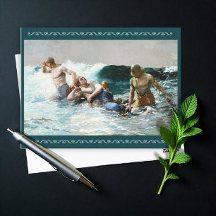 Undertow by Winslow Homer Holiday Postcard