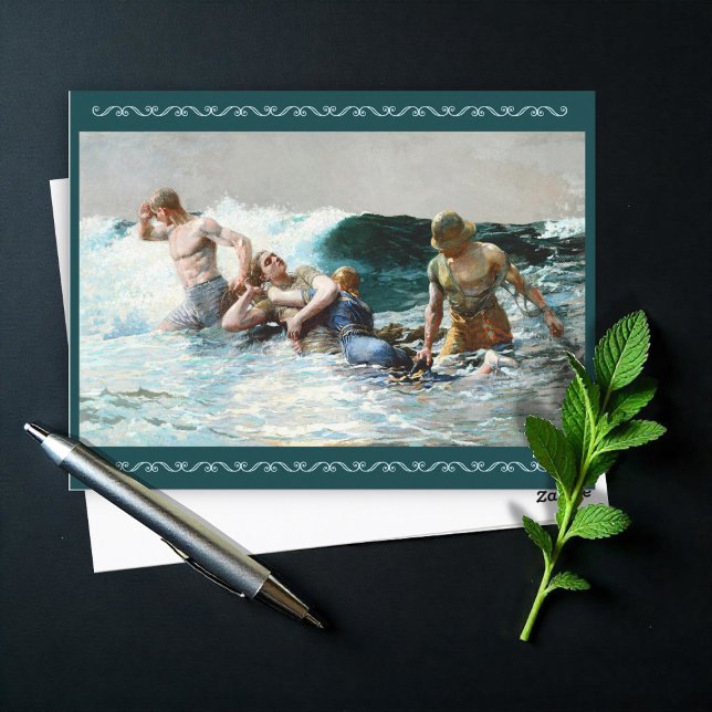 Undertow by  Winslow Homer  Holiday Postcard (Creator Uploaded)