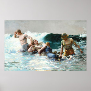 Undertow by  Winslow Homer Poster