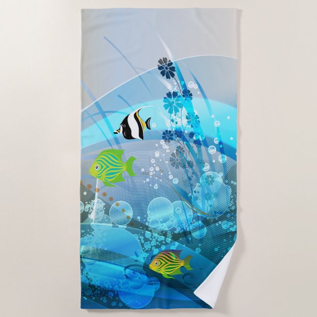 Underwater 1 Beach Towel (Front)