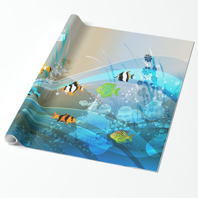 Underwater 1 Wrapping Paper (Unrolled)