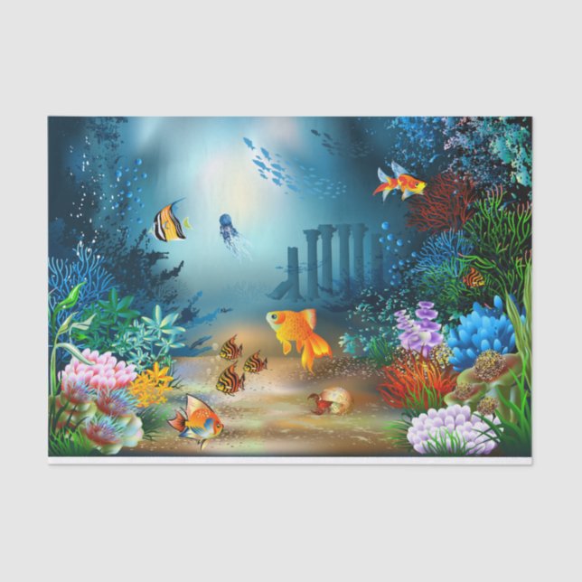 Underwater 4 tissue paper (Front)