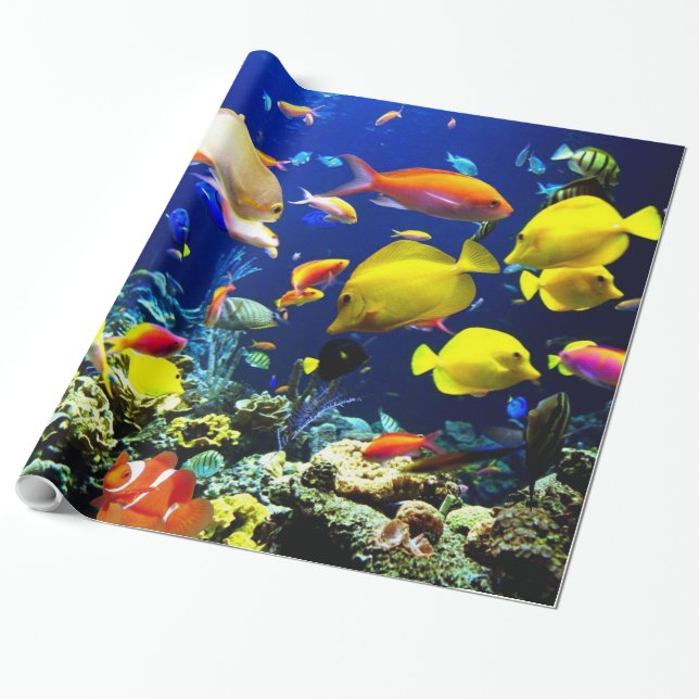 Underwater 5-6 Image Options Wrapping Paper (Unrolled)