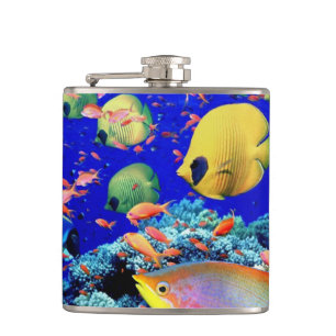 Underwater 6 Wrapped Flask