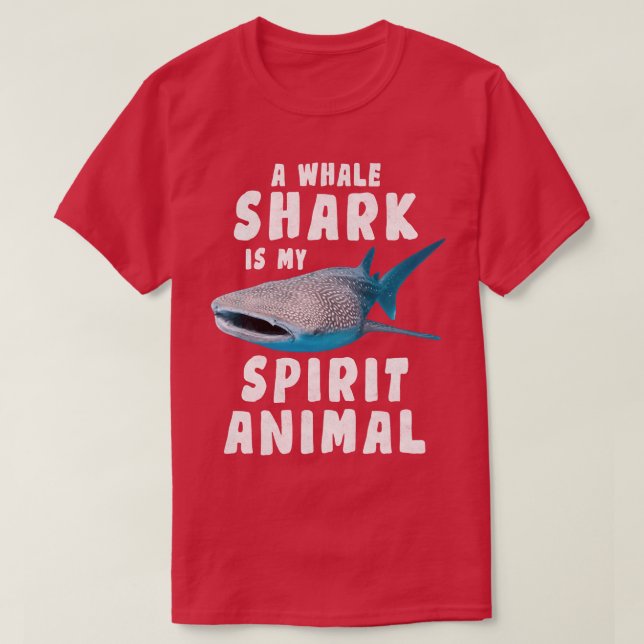 UnderWater A Whale Shark is My Spirit Animal Whale T-Shirt (Design Front)