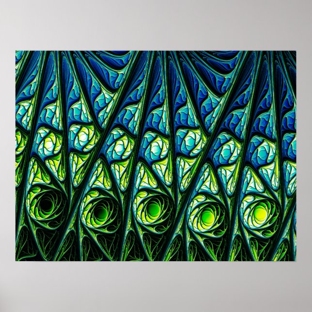 Underwater Abstract Pattern Poster (Front)