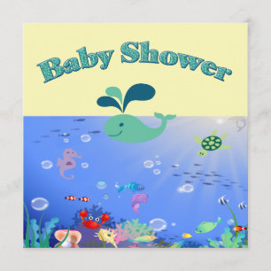 Underwater Adventure Baby Shower Boy Or Girl Invitation