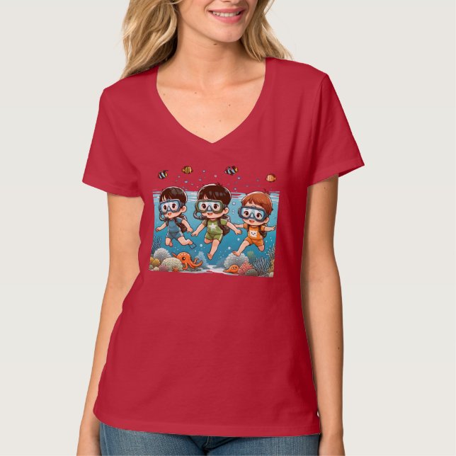 Underwater Adventure with Friends T-Shirt (Front)