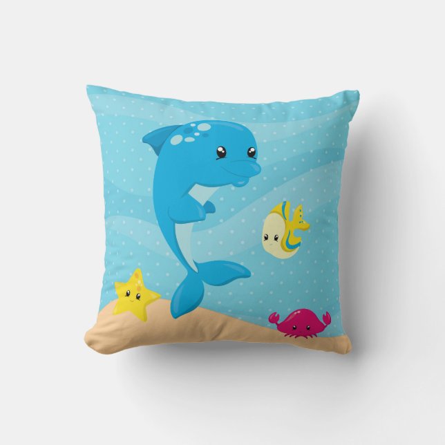Underwater animals cushion (Front)