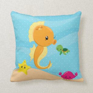 Underwater animals cushion