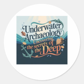 Underwater Archaeology Classic Round Sticker