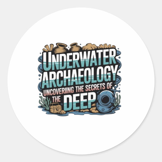  Underwater Archaeology Classic Round Sticker (Front)