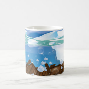 Underwater Arctic Shipwreck Coffee Mug