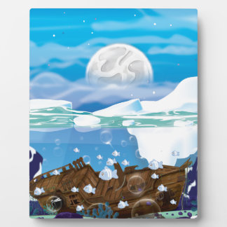 Underwater Arctic Shipwreck Plaque