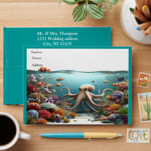 Underwater Art of Fish & Coral in Acrylic Envelope