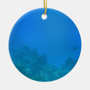 Underwater Background Scene Ceramic Tree Decoration