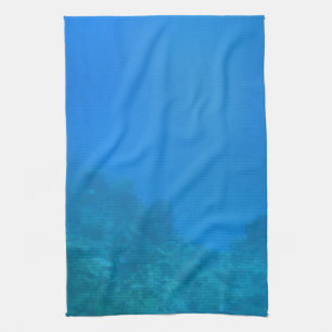 Underwater Background Scene Tea Towel