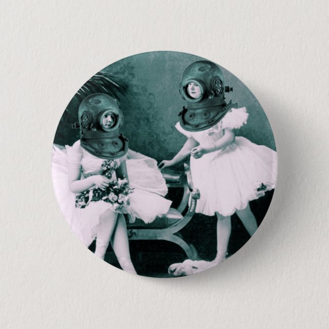 Underwater Ballet 6 Cm Round Badge (Front)
