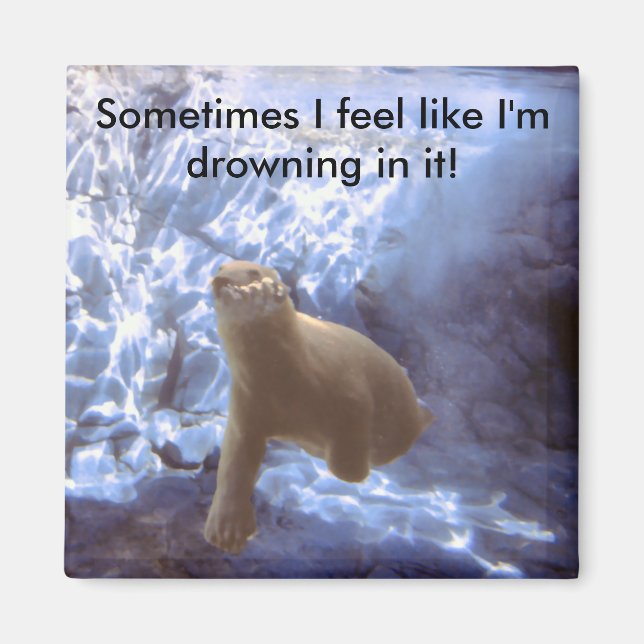 Underwater Bear Magnet (Front)