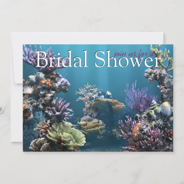 Underwater Bridal Shower Invitations (Front)