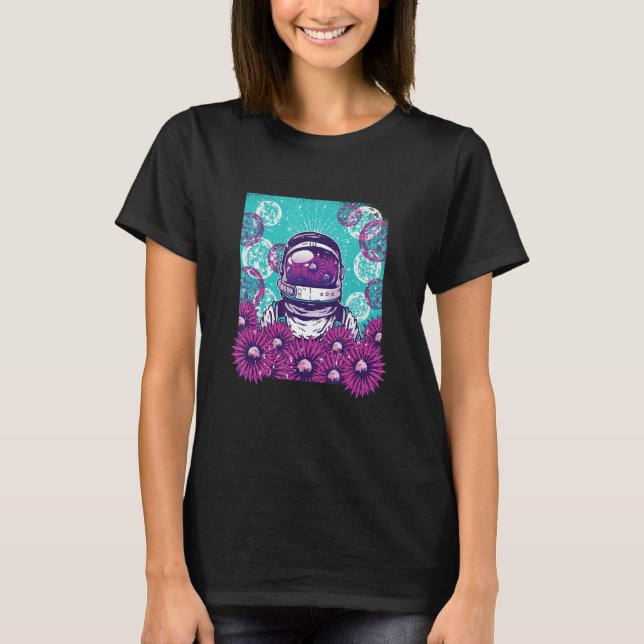 Underwater Bubbles Astronaut  Astral Cosmic For Sp T-Shirt (Front)