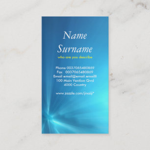 underwater business card