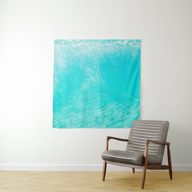 Underwater Caribbean Bubbles Dream 3 Tapestry (In Situ)