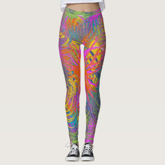 “Underwater” colourful leggings