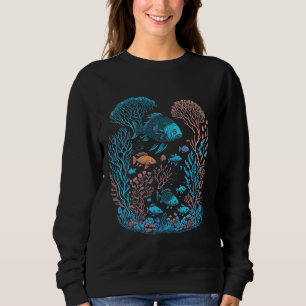 Underwater coral reef life sweatshirt