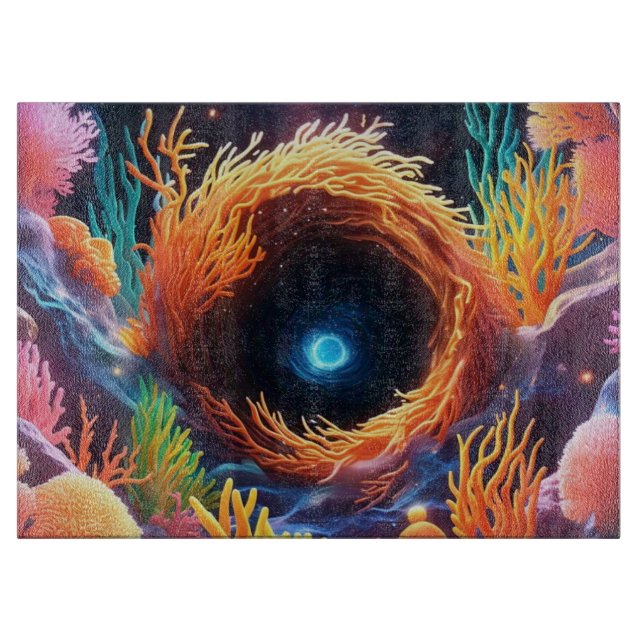 Underwater Coral Vortex  Cutting Board (Front)