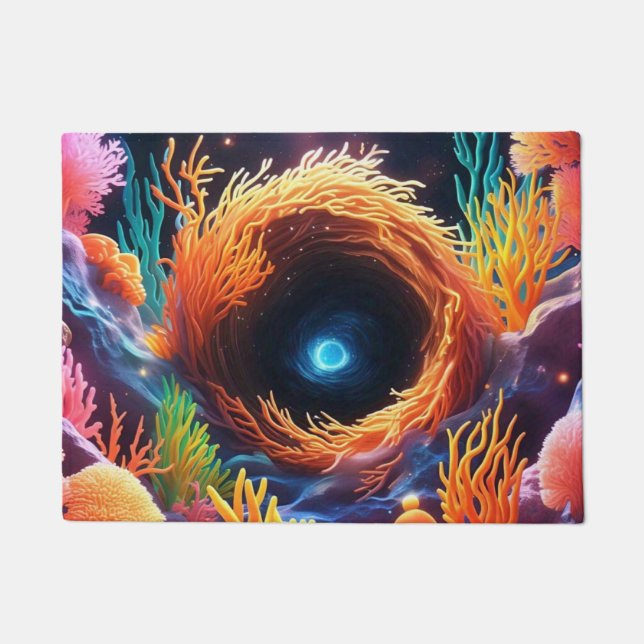 Underwater Coral Vortex  Doormat (Front)