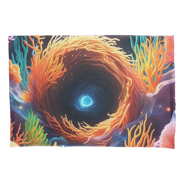 Underwater Coral Vortex  Pillowcase (Front)