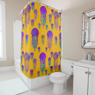 Underwater Dancing Rainbows Sunset Shower Curtain