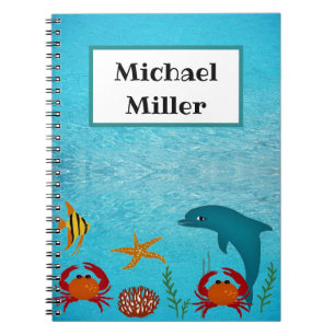 Underwater Dolphin / Back to School Notebook