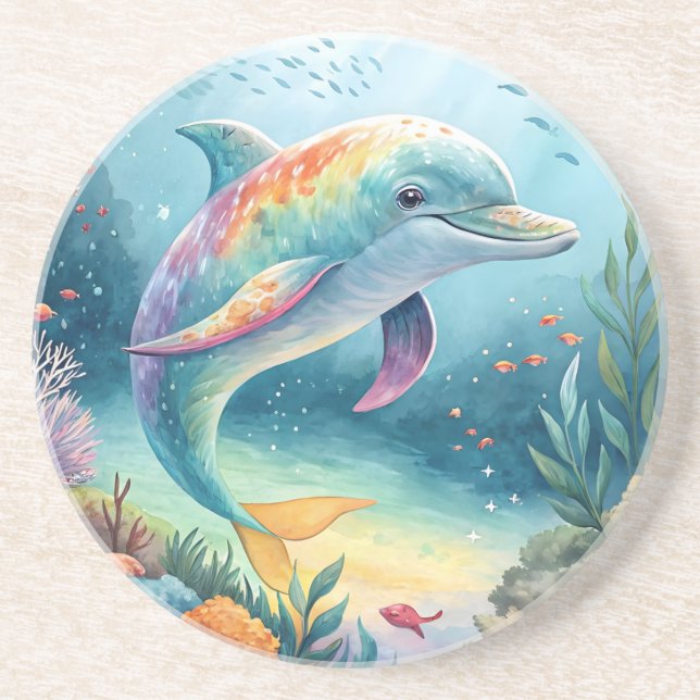 Underwater Dolphin Coaster (Front)