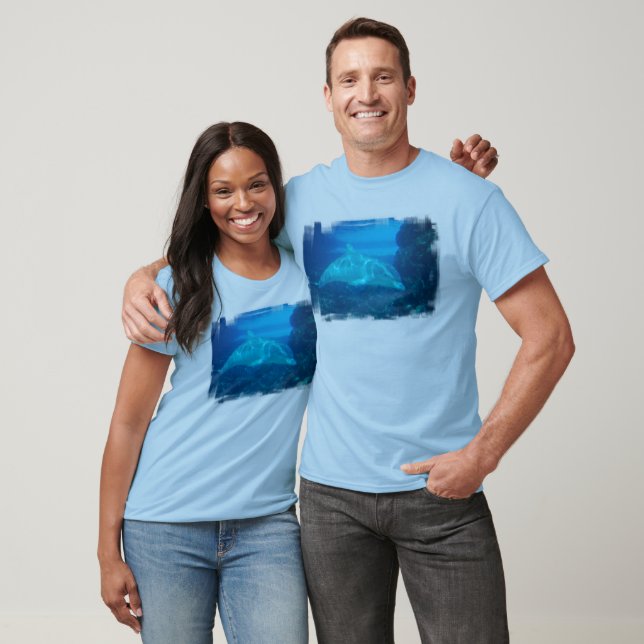 Underwater Dolphin Men's Long Sleeve T-Shirt (Unisex)