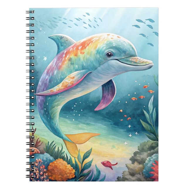 Underwater Dolphin Notebook (Front)