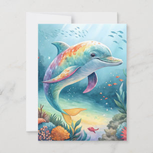 Underwater Dolphin Postcard