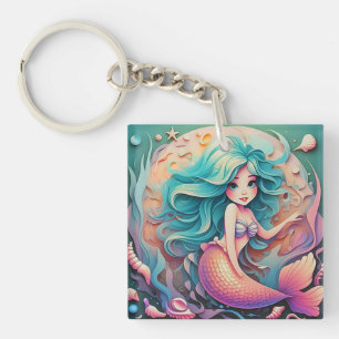 " UNDERWATER ENCHANTRESS " KEY RING