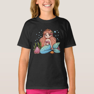 Underwater Fantasy handdrawn Original Mermaid T-Shirt